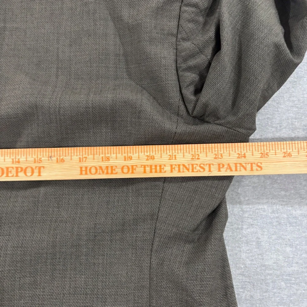 Hart Schaffner & Marx Gold Trumpeter Mens 43L Grey Wool 2 Button Blazer Jacket
